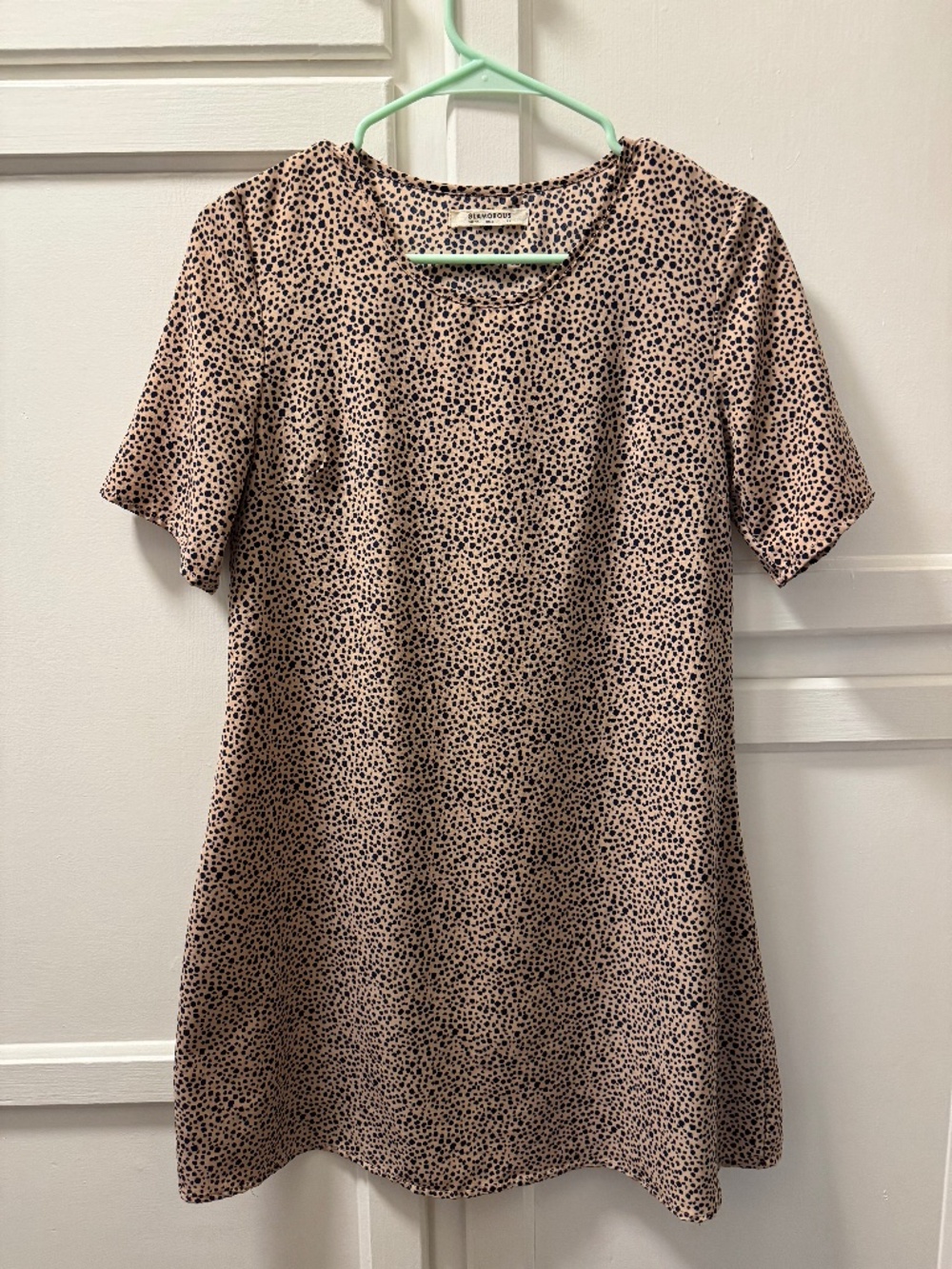 Glamorous Leopard Print T-Shirt Dress - Size 4